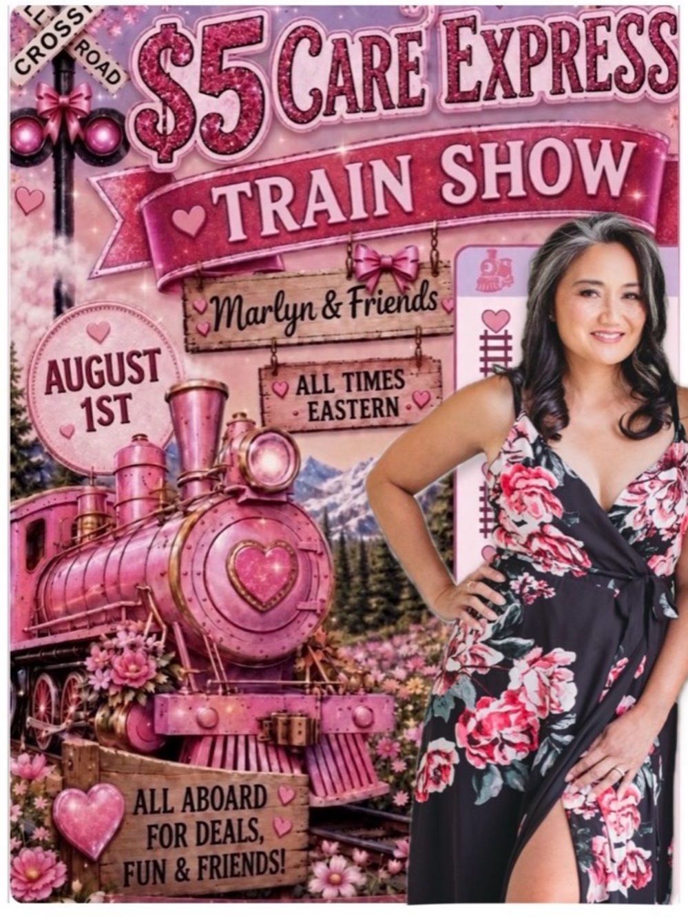 8/1 🥳 $5 Care Express Train Show 🚂 Marlyn & Friends 🫶 Thank you! @JustMyOwnStyle